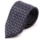 Deji Blue Duo Motif IMS Tie 7.5cm - Tie Doctor
